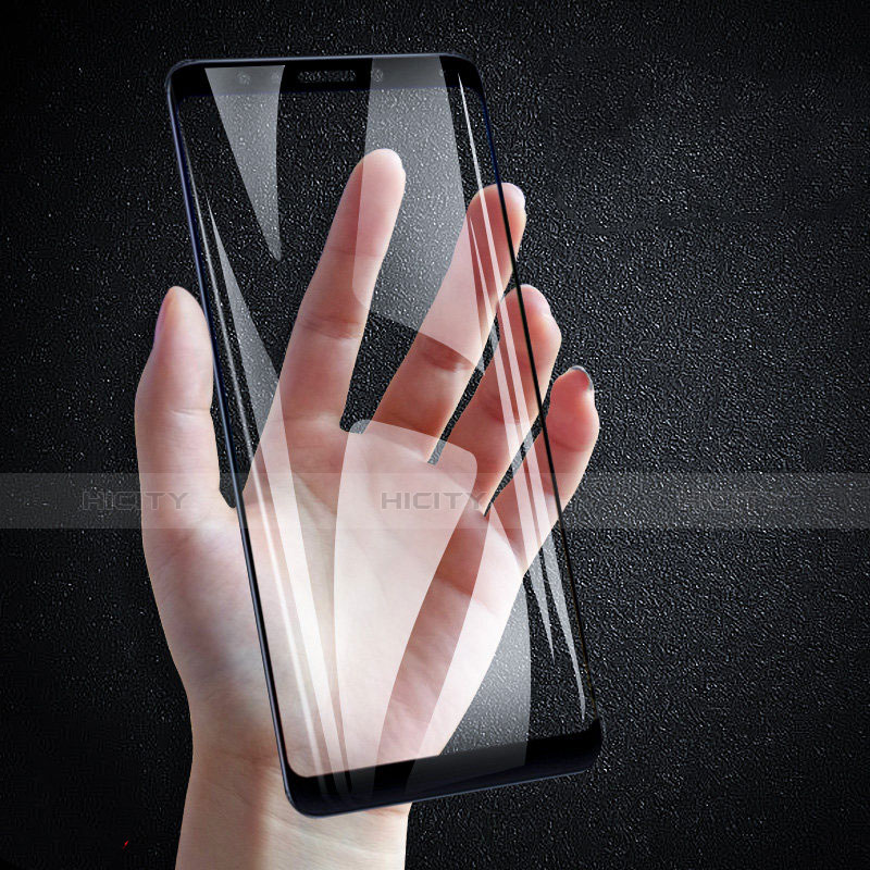 Schutzfolie Full Coverage Displayschutzfolie Panzerfolie Skins zum Aufkleben Gehärtetes Glas Glasfolie für Xiaomi Redmi 5 Schwarz