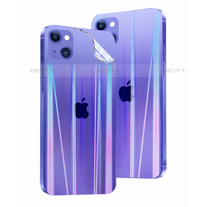 Schutzfolie Schutz Folie Rückseite Skins zum Aufkleben Panzerglas B03 für Apple iPhone 13 Mini Klar groß