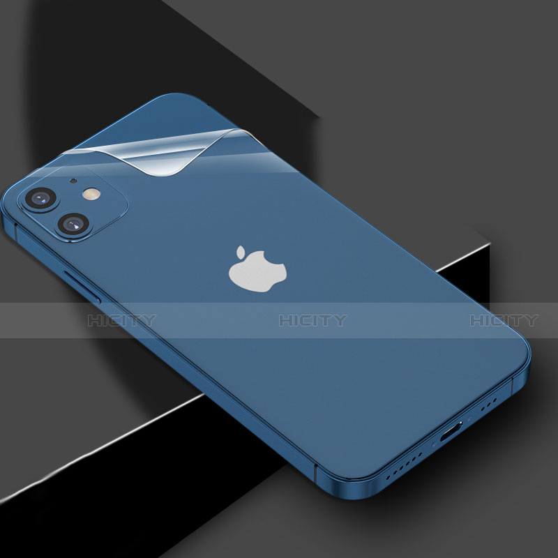 Schutzfolie Schutz Folie Rückseite Skins zum Aufkleben Panzerglas für Apple iPhone 12 Klar