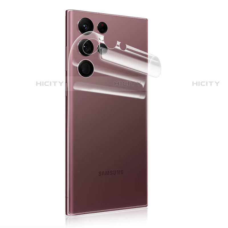 Schutzfolie Schutz Folie Rückseite Skins zum Aufkleben Panzerglas für Samsung Galaxy S22 Ultra 5G Klar