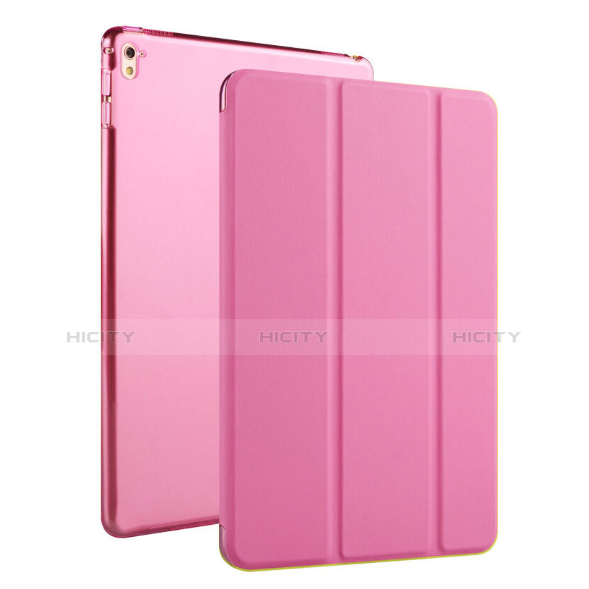 Schutzhülle Flip Stand Tasche Leder für Apple iPad Pro 9.7 Rosa Plus
