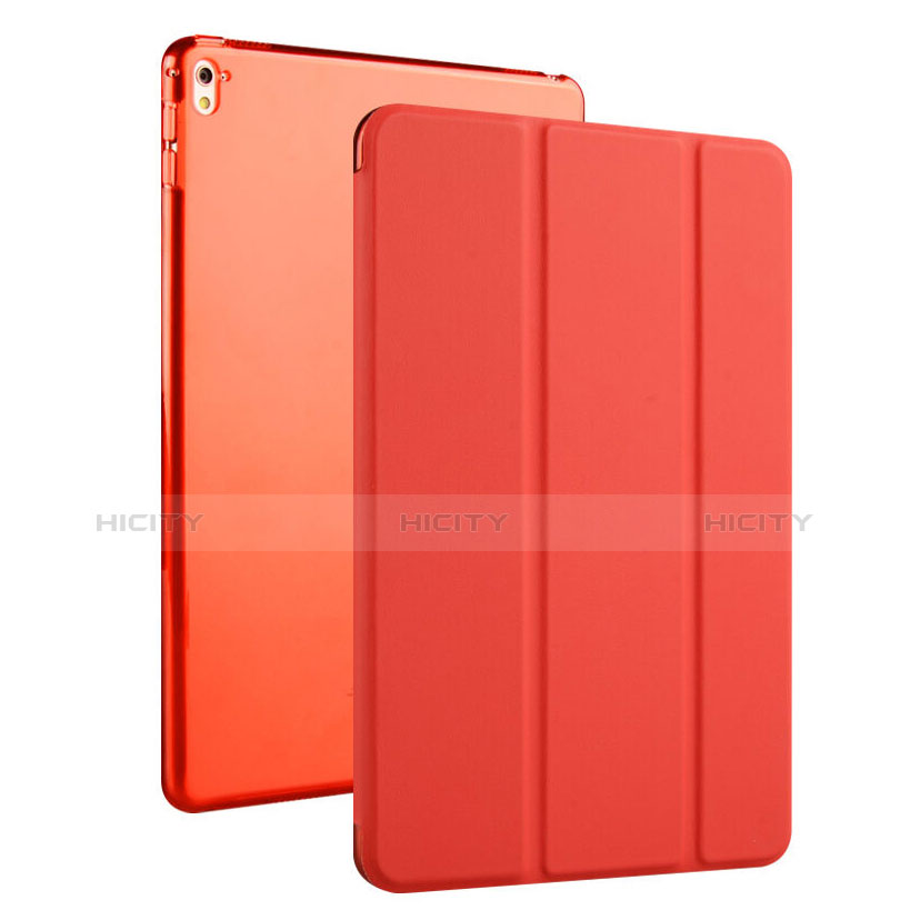 Schutzhülle Flip Stand Tasche Leder für Apple iPad Pro 9.7 Rot Plus