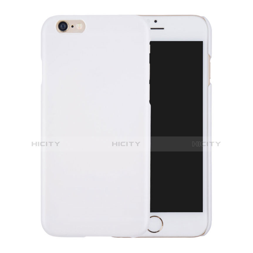 Schutzhülle Kunststoff Hülle Matt für Apple iPhone 6S Weiß Plus