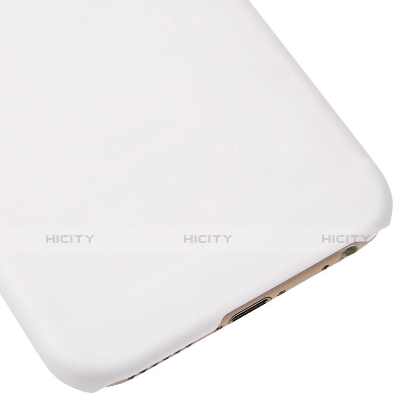 Schutzhülle Kunststoff Hülle Matt für Apple iPhone 6S Weiß groß