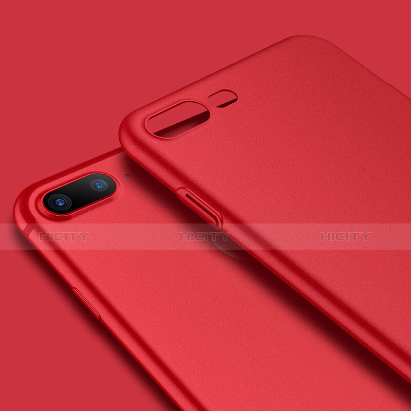 Schutzhülle Kunststoff Hülle Matt für Apple iPhone 8 Plus Rot