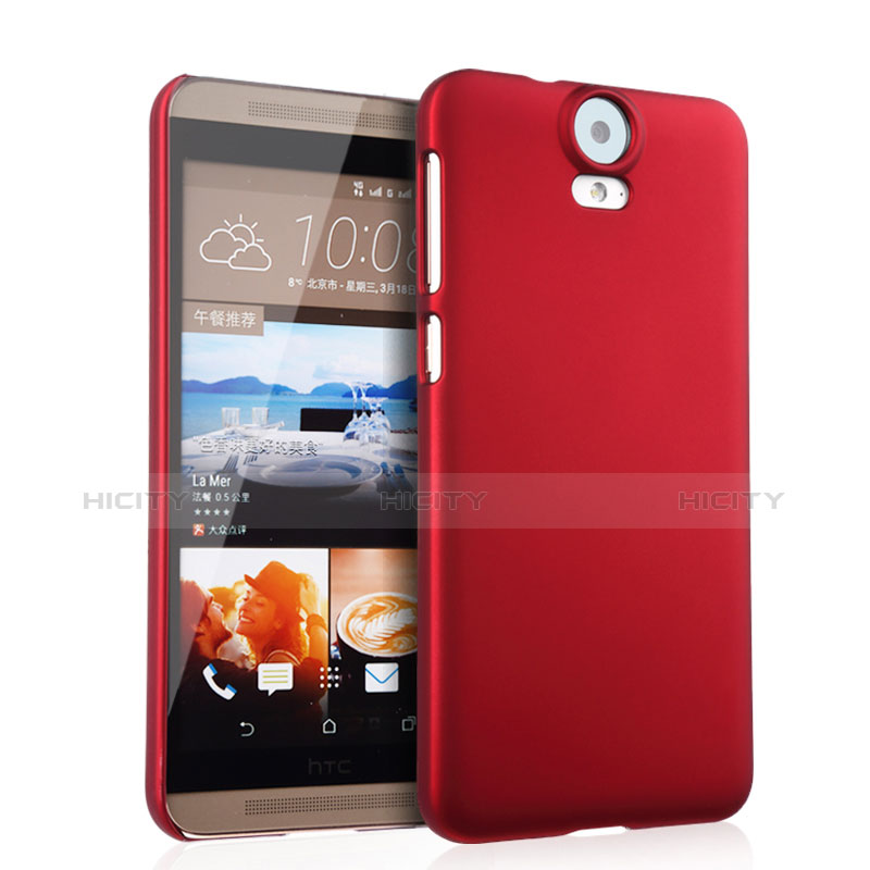Schutzhülle Kunststoff Hülle Matt für HTC One E9 Plus Rot Plus