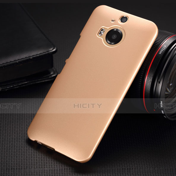 Schutzhülle Kunststoff Hülle Matt für HTC One M9 Plus Gold