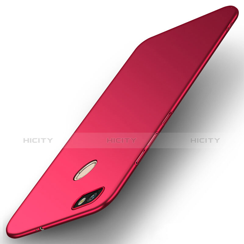 Schutzhülle Kunststoff Hülle Matt für Huawei P9 Lite Mini Rot