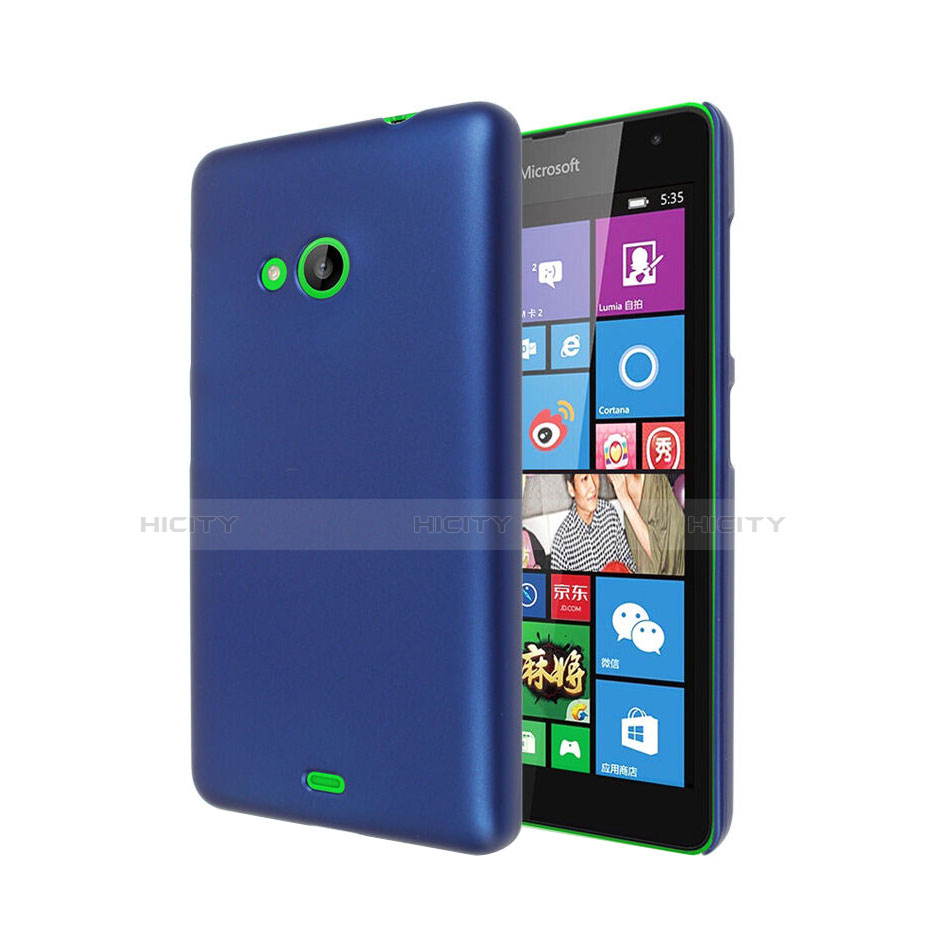 Schutzhülle Kunststoff Hülle Matt für Microsoft Lumia 535 Blau
