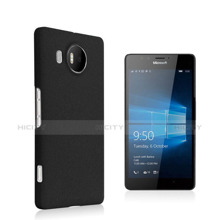 Schutzhülle Kunststoff Hülle Matt für Microsoft Lumia 950 XL Schwarz
