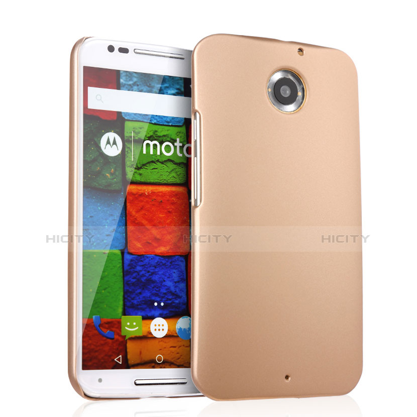 Schutzhülle Kunststoff Hülle Matt für Motorola Moto X (2nd Gen) Gold