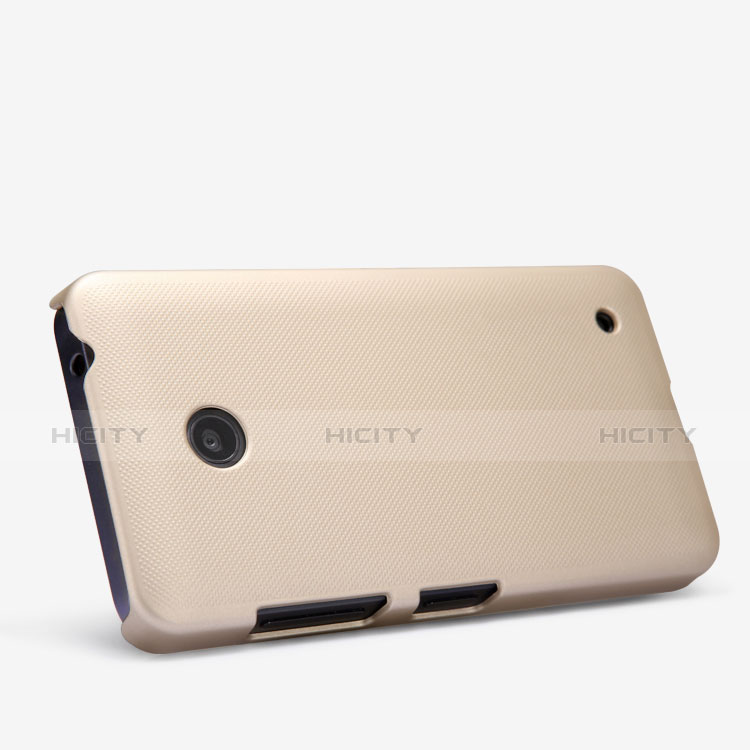 Schutzhülle Kunststoff Hülle Matt für Nokia Lumia 635 Gold groß