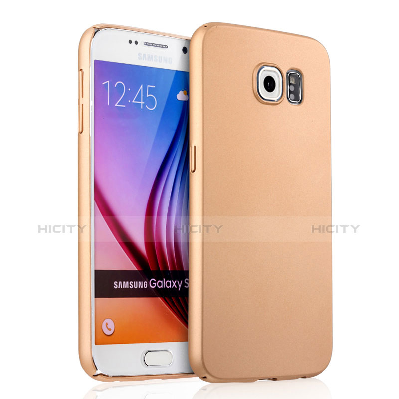 Schutzhülle Kunststoff Hülle Matt für Samsung Galaxy S6 SM-G920 Gold Plus