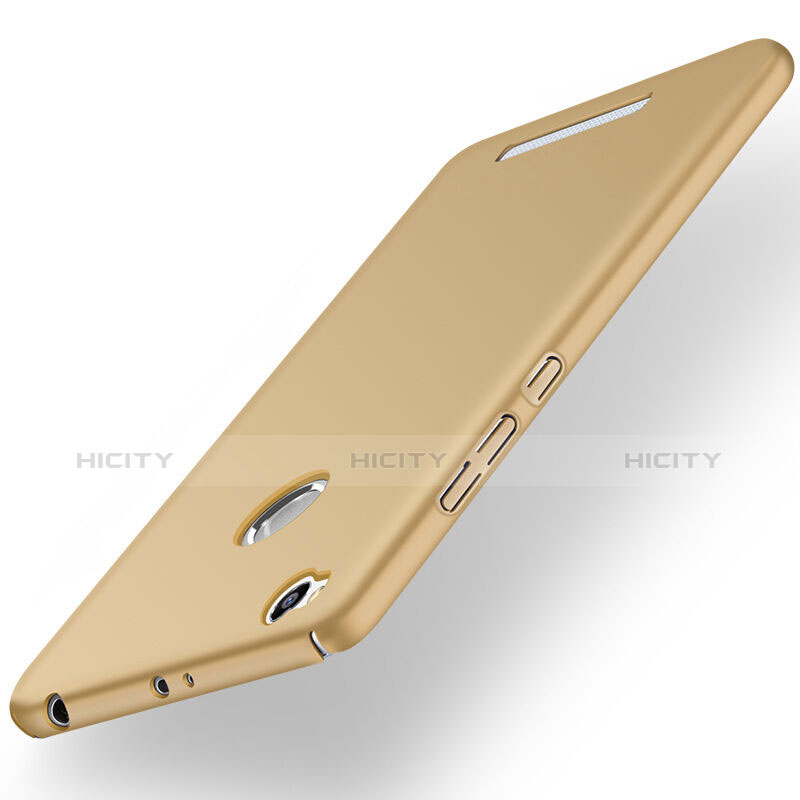 Schutzhülle Kunststoff Hülle Matt für Xiaomi Redmi 3X Gold Plus