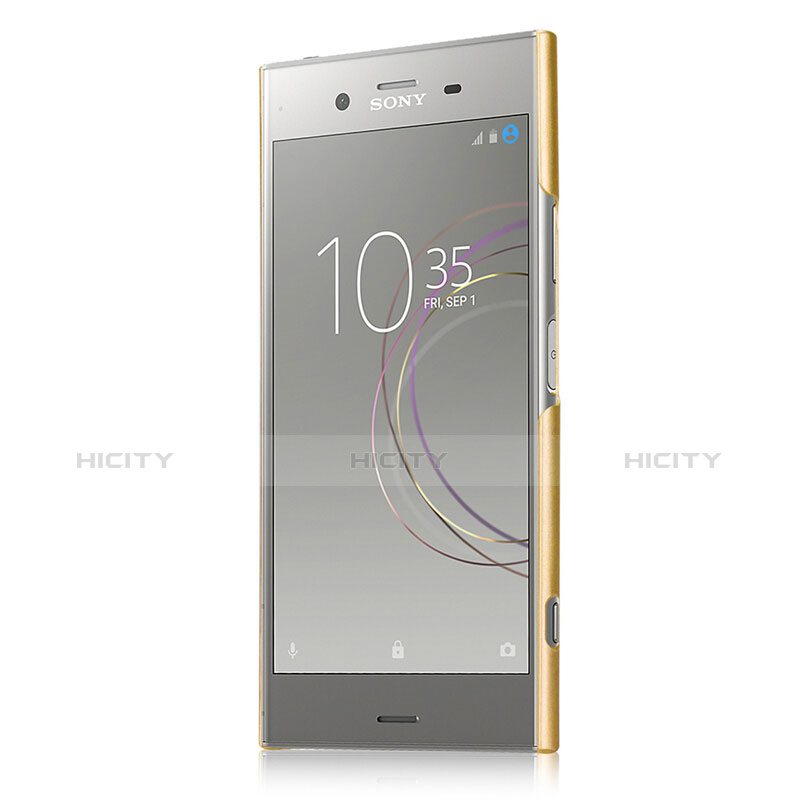 Schutzhülle Kunststoff Hülle Matt M01 für Sony Xperia XZ1 Gold groß