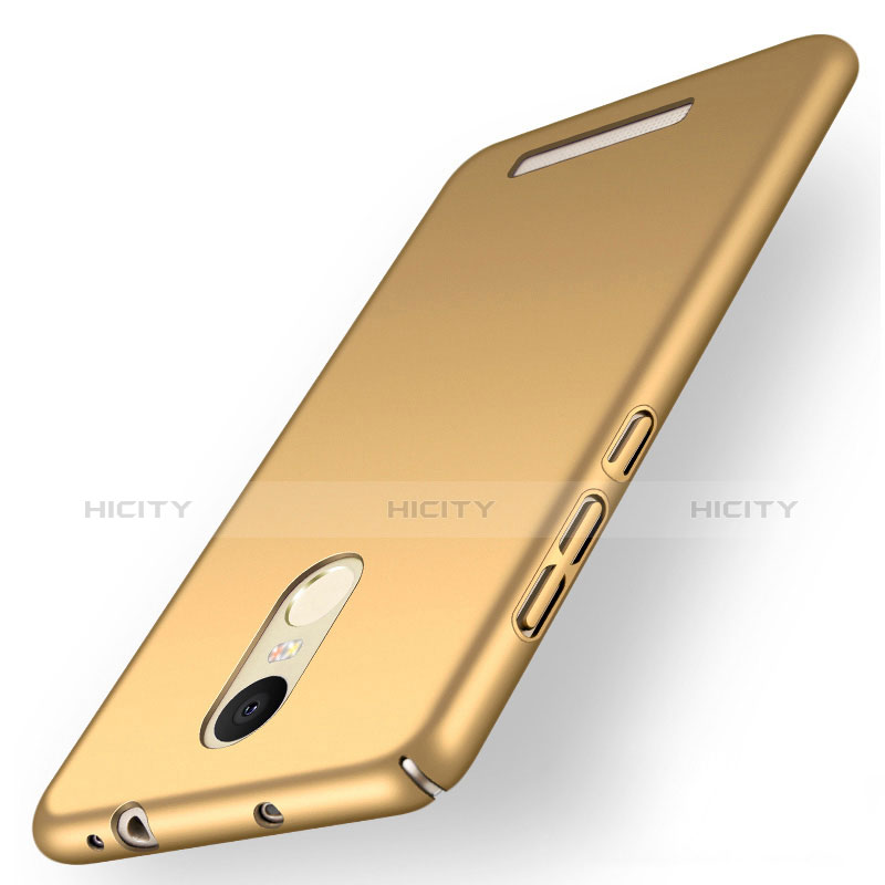 Schutzhülle Kunststoff Hülle Matt M01 für Xiaomi Redmi Note 3 Gold