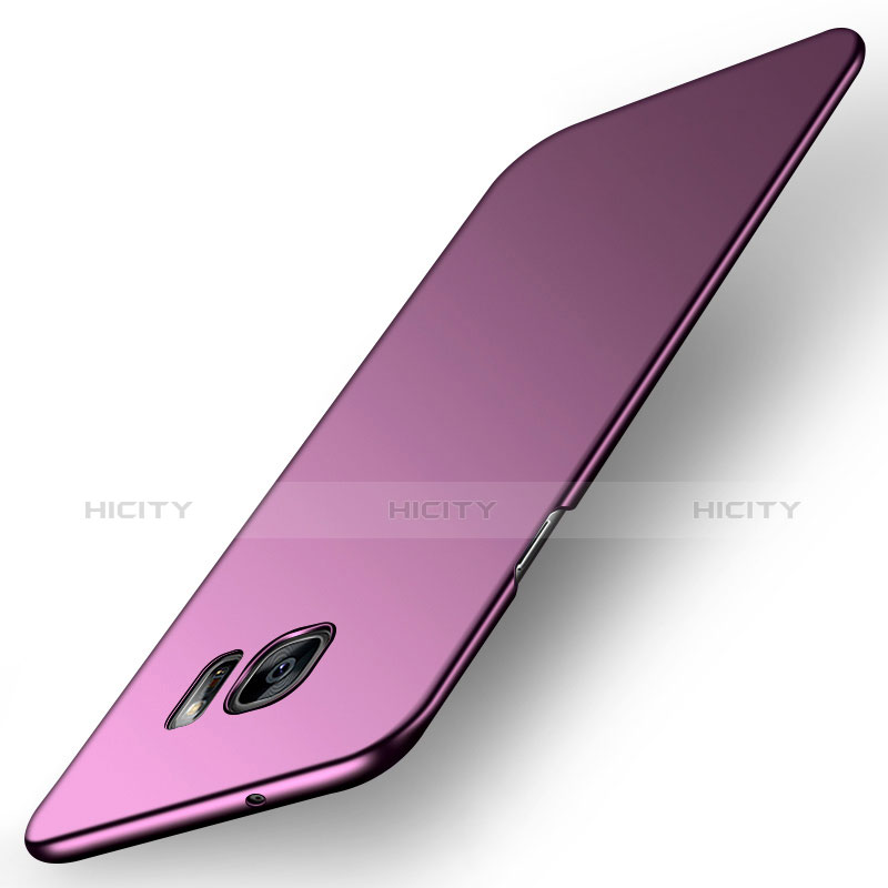 Schutzhülle Kunststoff Hülle Matt M09 für Samsung Galaxy S7 Edge G935F Violett groß