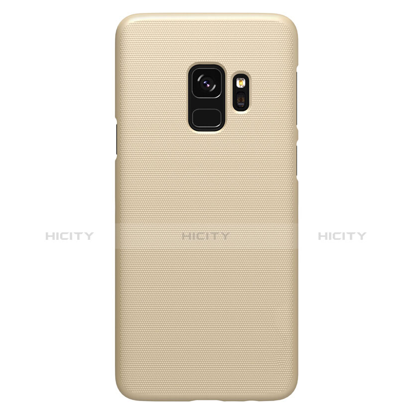 Schutzhülle Kunststoff Hülle Matt M09 für Samsung Galaxy S9 Gold groß