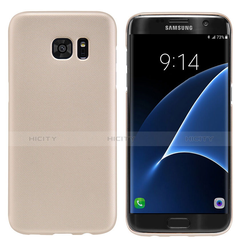 Schutzhülle Kunststoff Hülle Matt M10 für Samsung Galaxy S7 Edge G935F Gold Plus