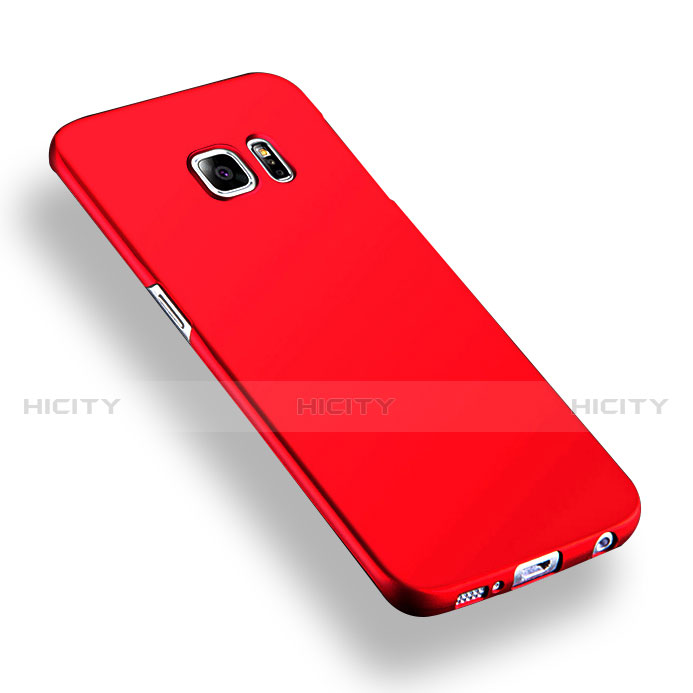 Schutzhülle Kunststoff Hülle Matt Q02 für Samsung Galaxy S6 Edge+ Plus SM-G928F Rot