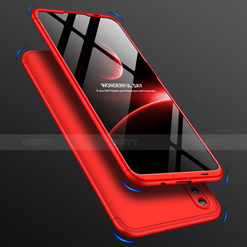 Schutzhülle Kunststoff Hülle Matt Vorder und Rückseite 360 Grad für Huawei Honor 10 Lite Rot