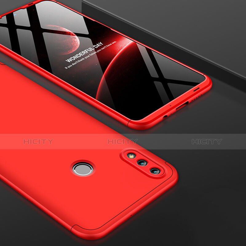 Schutzhülle Kunststoff Hülle Matt Vorder und Rückseite 360 Grad für Huawei Honor 10 Lite Rot