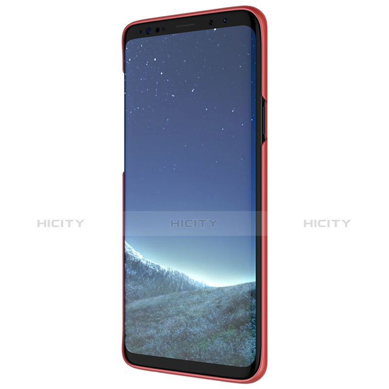 Schutzhülle Kunststoff Hülle Punkte Loch für Samsung Galaxy S9 Rot