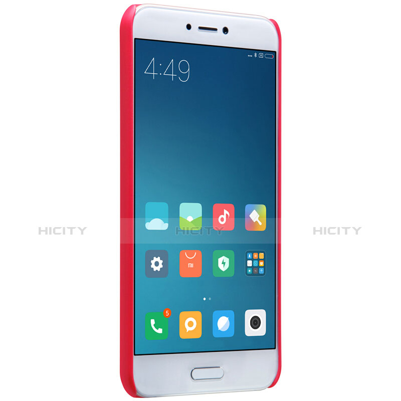 Schutzhülle Kunststoff Hülle Punkte Loch für Xiaomi Mi 5C Rot