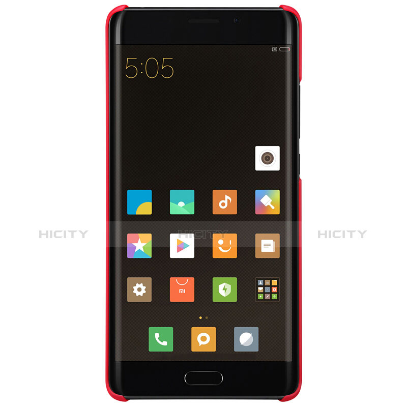 Schutzhülle Kunststoff Hülle Punkte Loch für Xiaomi Mi Note 2 Rot groß