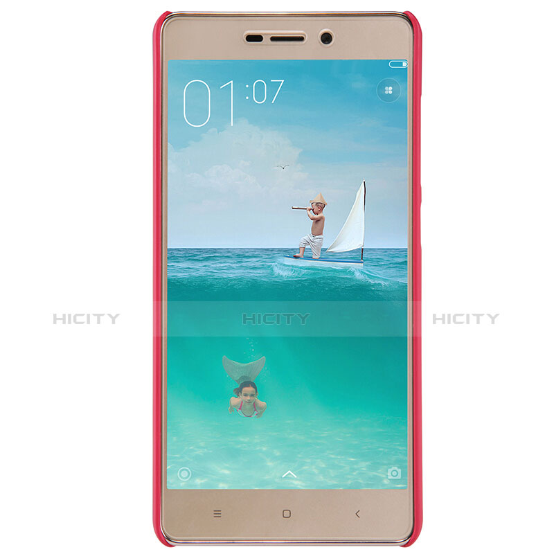 Schutzhülle Kunststoff Hülle Punkte Loch für Xiaomi Redmi 3 Pro Rot groß