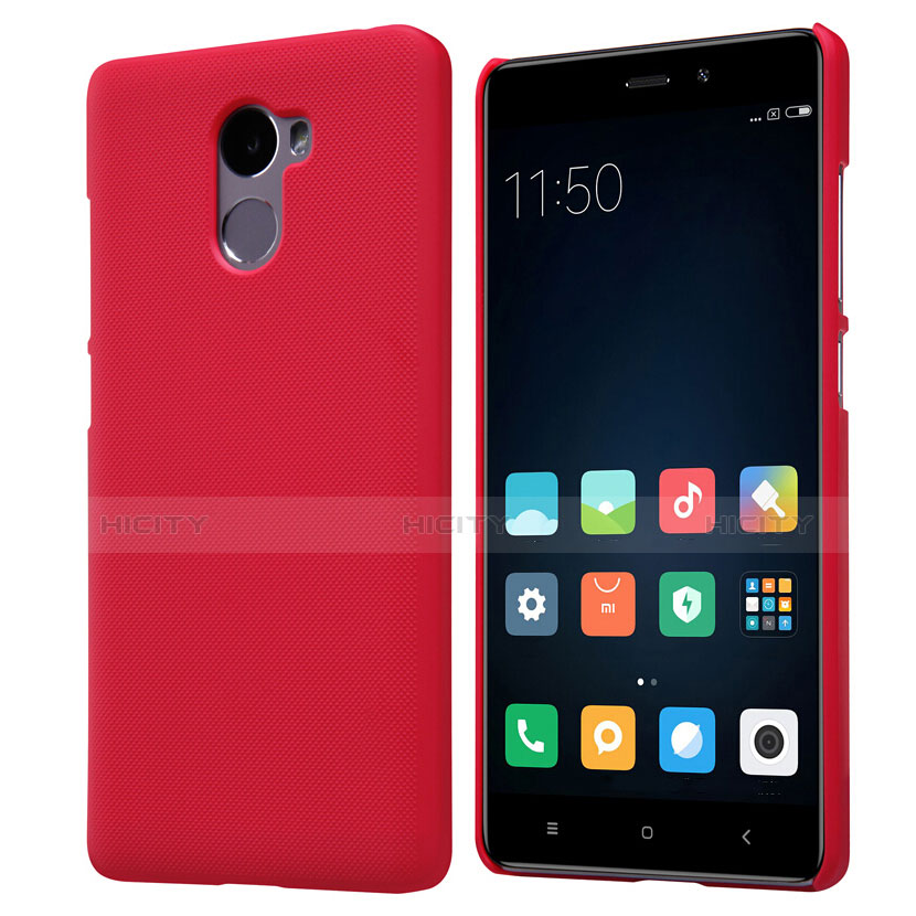 Schutzhülle Kunststoff Hülle Punkte Loch für Xiaomi Redmi 4 Standard Edition Rot Plus