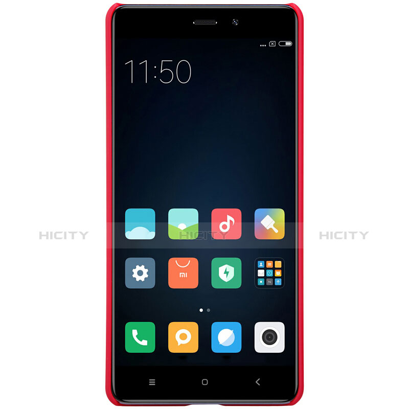 Schutzhülle Kunststoff Hülle Punkte Loch für Xiaomi Redmi 4 Standard Edition Rot groß