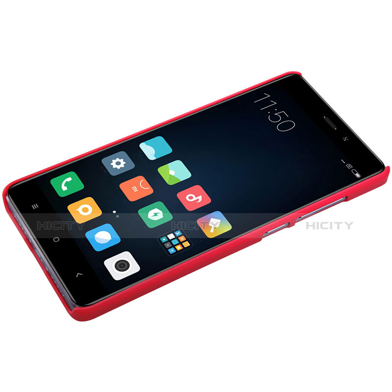 Schutzhülle Kunststoff Hülle Punkte Loch für Xiaomi Redmi 4 Standard Edition Rot groß