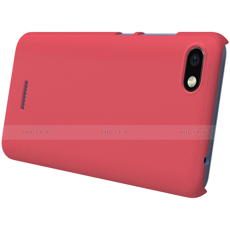 Schutzhülle Kunststoff Hülle Punkte Loch für Xiaomi Redmi 6A Rot groß