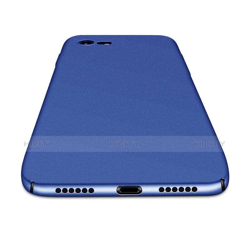 Schutzhülle Kunststoff Tasche Matt für Apple iPhone 8 Blau groß