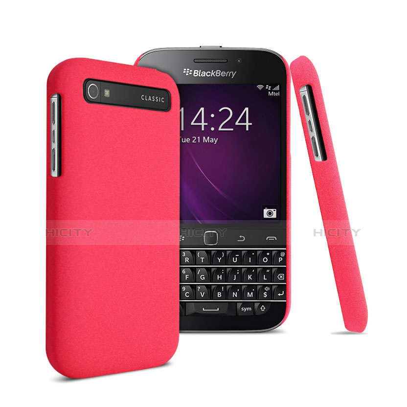 Schutzhülle Kunststoff Tasche Matt für Blackberry Classic Q20 Rot