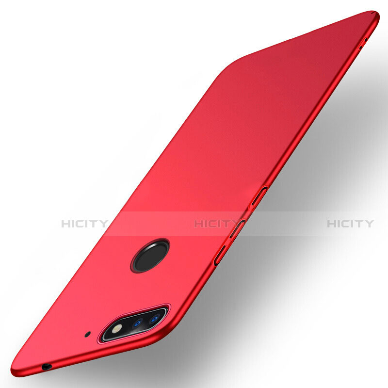 Schutzhülle Kunststoff Tasche Matt für Huawei Y6 (2018) Rot groß
