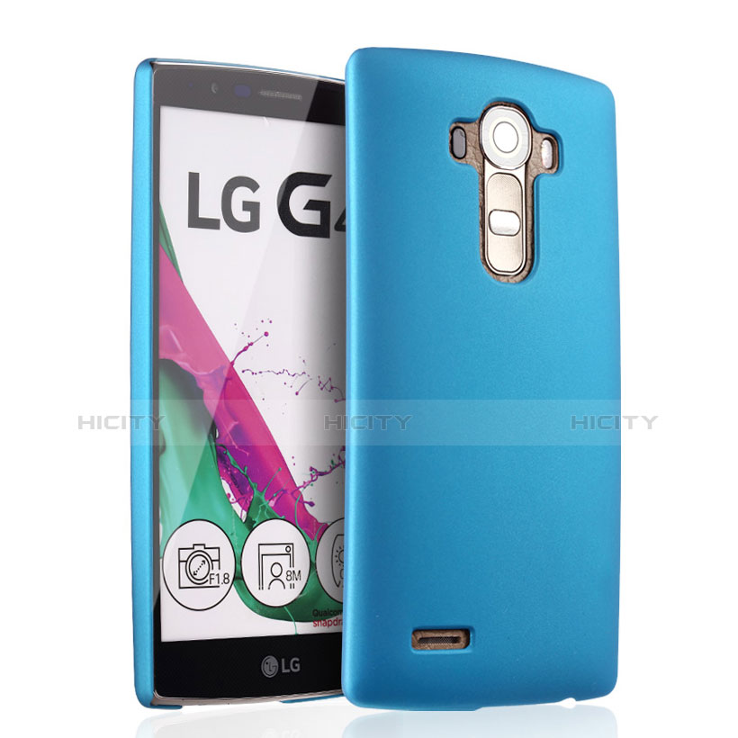 Schutzhülle Kunststoff Tasche Matt für LG G4 Hellblau