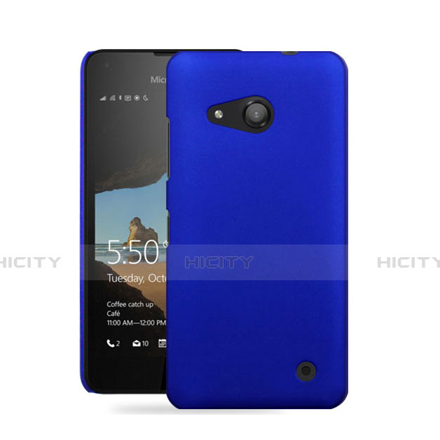 Schutzhülle Kunststoff Tasche Matt für Microsoft Lumia 550 Blau