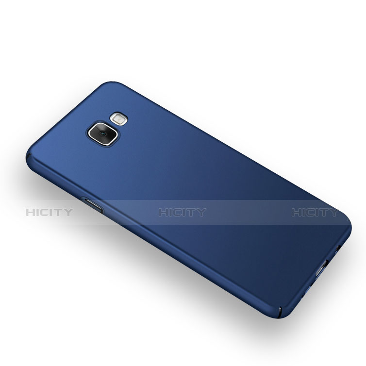 Schutzhülle Kunststoff Tasche Matt für Samsung Galaxy A8 (2016) A8100 A810F Blau groß