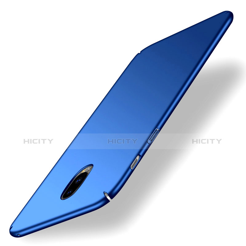 Schutzhülle Kunststoff Tasche Matt für Samsung Galaxy C7 (2017) Blau groß