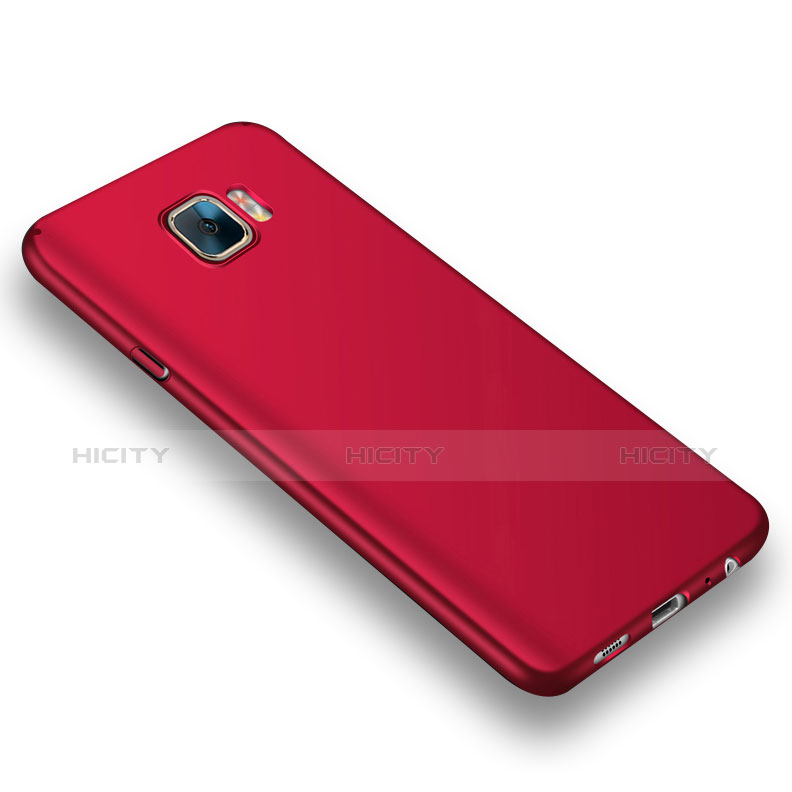 Schutzhülle Kunststoff Tasche Matt für Samsung Galaxy C7 Pro C7010 Rot