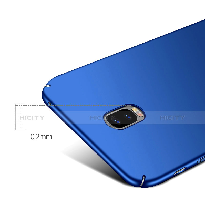Schutzhülle Kunststoff Tasche Matt für Samsung Galaxy C8 C710F Blau groß
