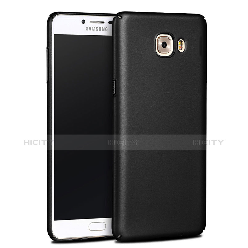 Schutzhülle Kunststoff Tasche Matt für Samsung Galaxy C9 Pro C9000 Schwarz
