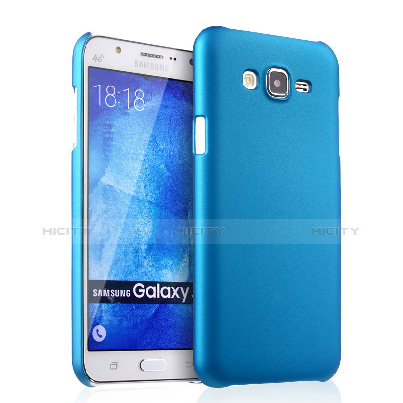 Schutzhülle Kunststoff Tasche Matt für Samsung Galaxy J7 SM-J700F J700H Hellblau Plus
