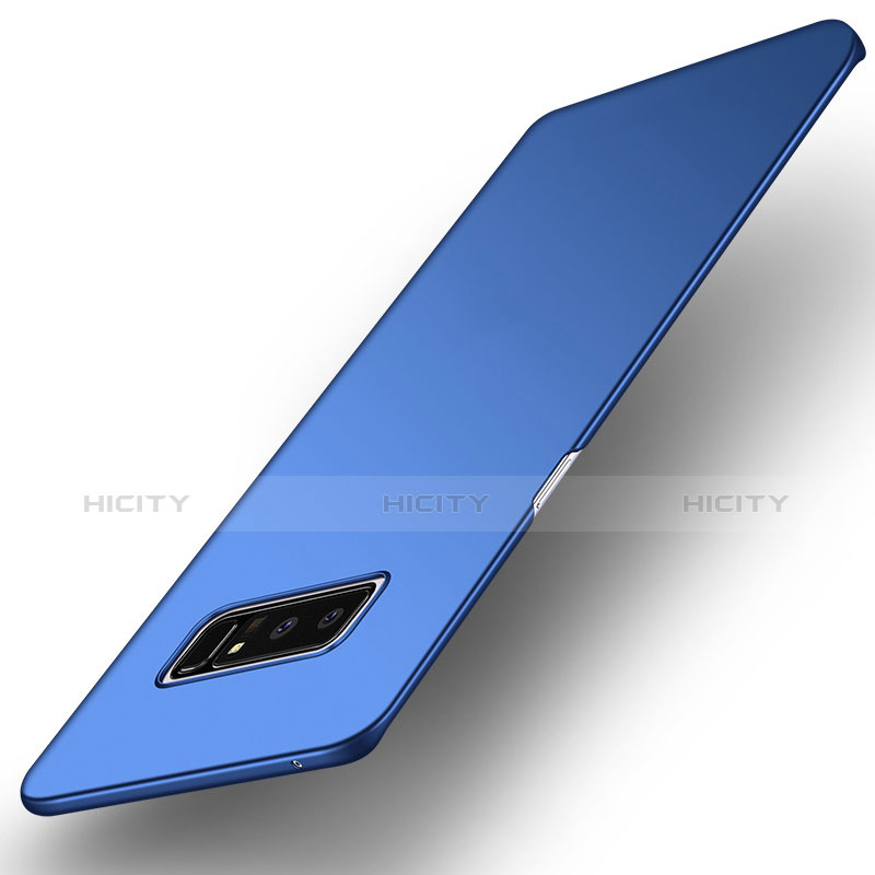 Schutzhülle Kunststoff Tasche Matt für Samsung Galaxy Note 8 Blau Plus