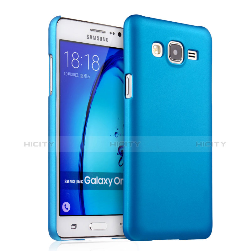 Schutzhülle Kunststoff Tasche Matt für Samsung Galaxy On7 Pro Hellblau Plus
