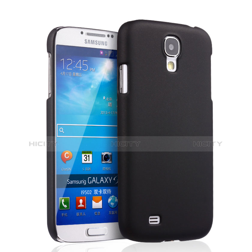 Schutzhülle Kunststoff Tasche Matt für Samsung Galaxy S4 IV Advance i9500 Schwarz Plus