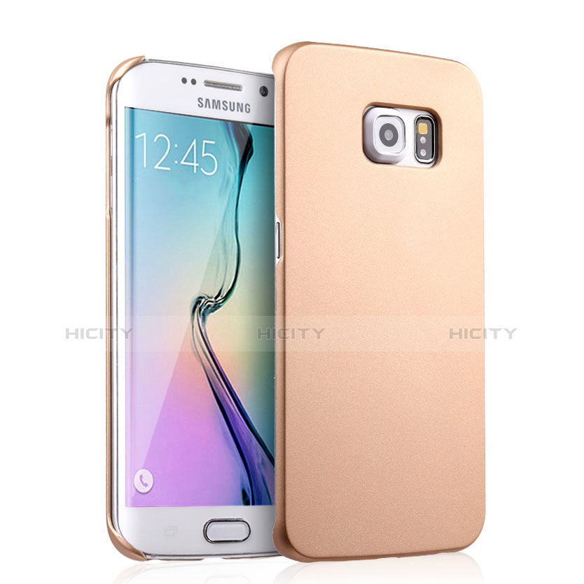 Schutzhülle Kunststoff Tasche Matt für Samsung Galaxy S6 Edge SM-G925 Gold