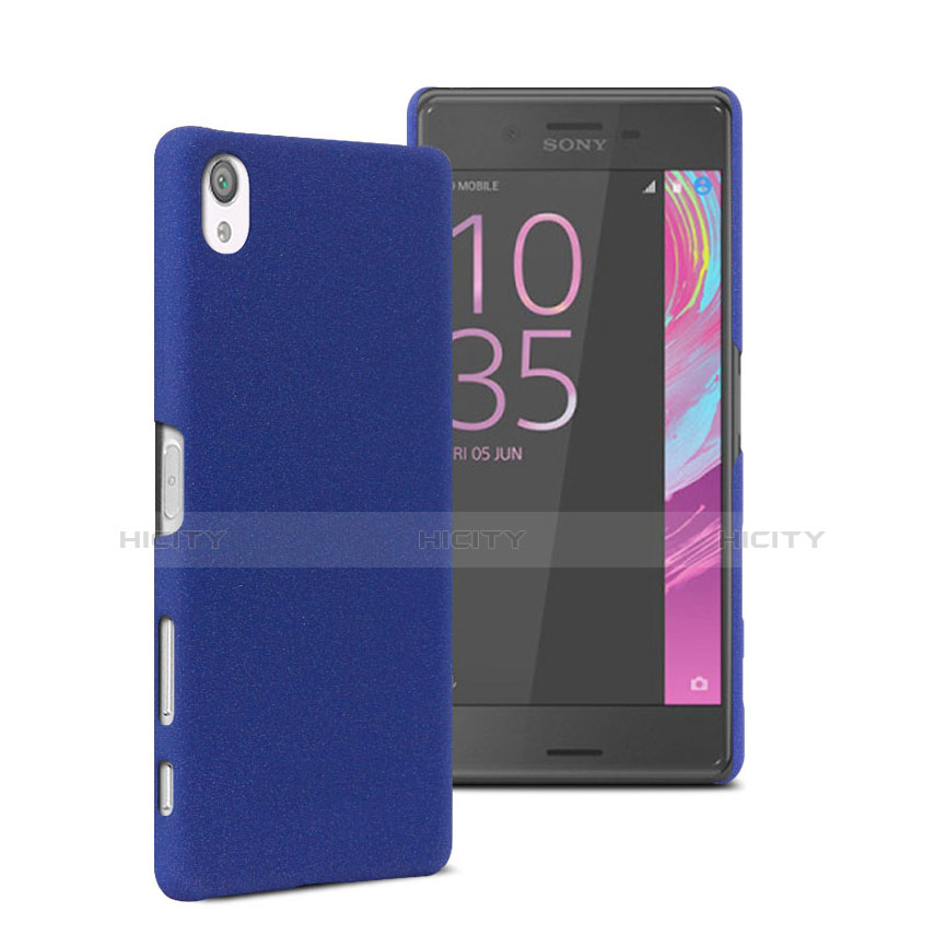 Schutzhülle Kunststoff Tasche Matt für Sony Xperia X Performance Dual Blau